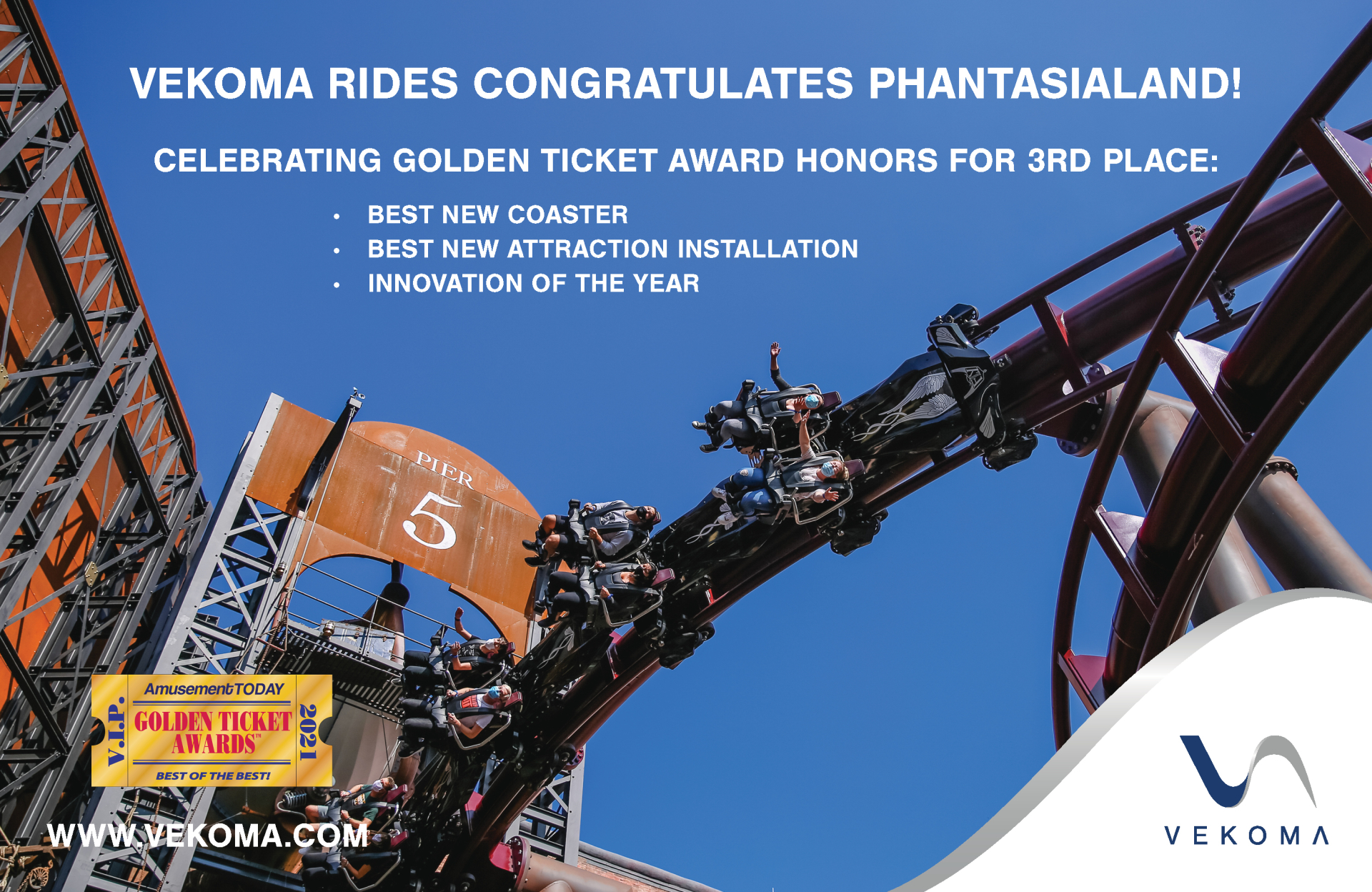 GOLDEN TICKET AWARDS 2021 Vekoma Rides Manufacturing BV